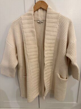 chunky oversized Madewell cardigan